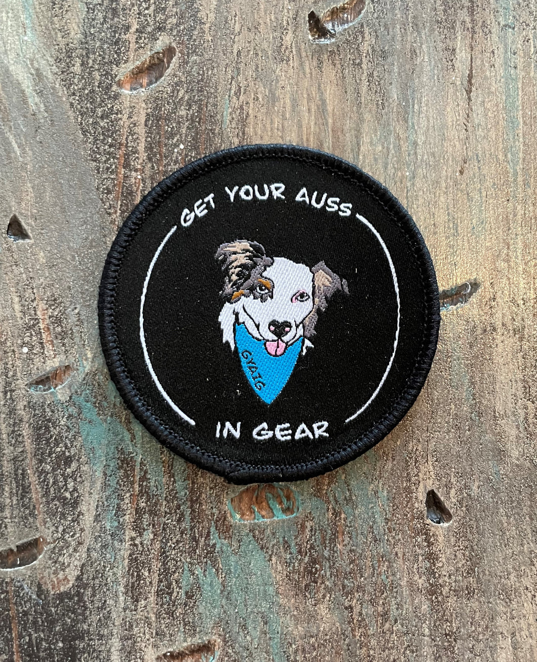 Get Your Auss In Gear Woven Patch